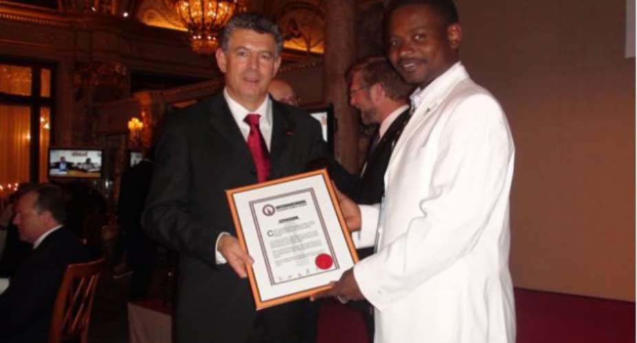Presentation of the citation which accompanied the awards.